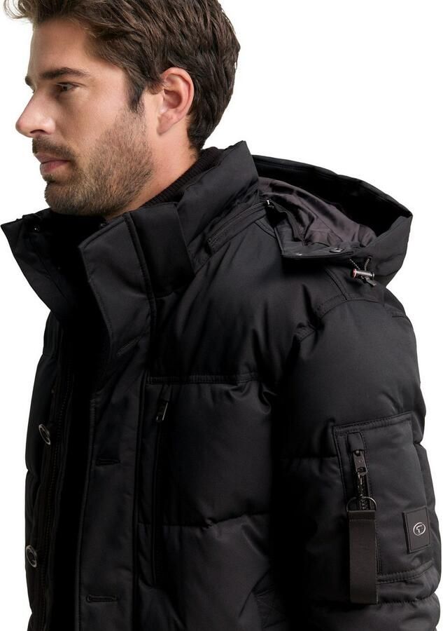 Tom Tailor Regular fit gewatteerd jack met ritszakken - Foto 5