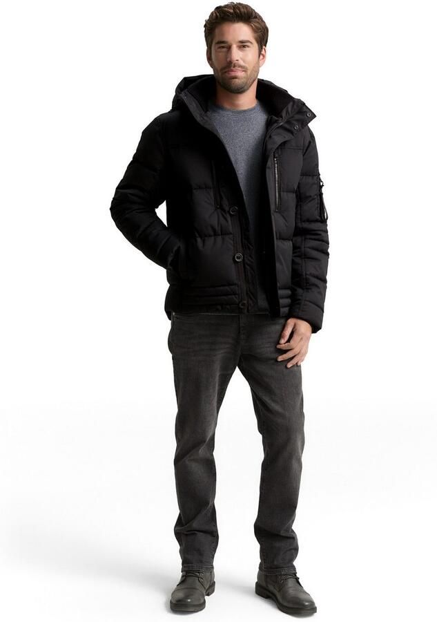 Tom Tailor Regular fit gewatteerd jack met ritszakken - Foto 6