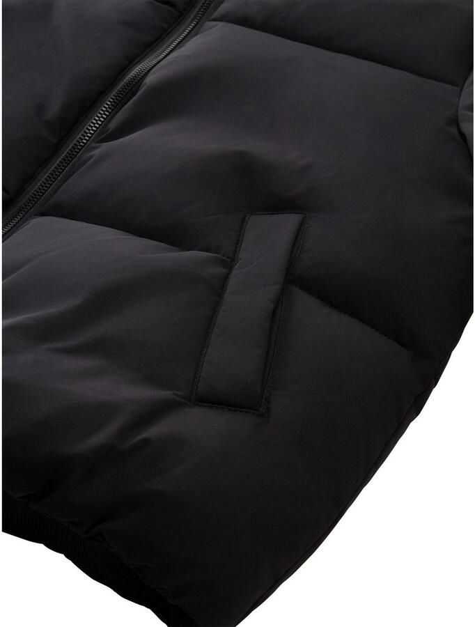 Tom Tailor Regular fit gewatteerd jack met opstaande kraag en mat oppervlak