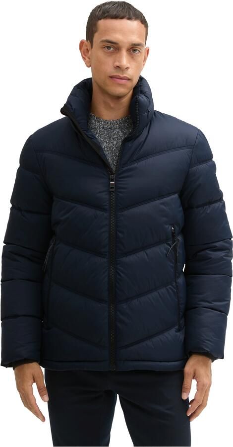 Tom Tailor Regular fit gewatteerd jack met opbergbare capuchon - Foto 5