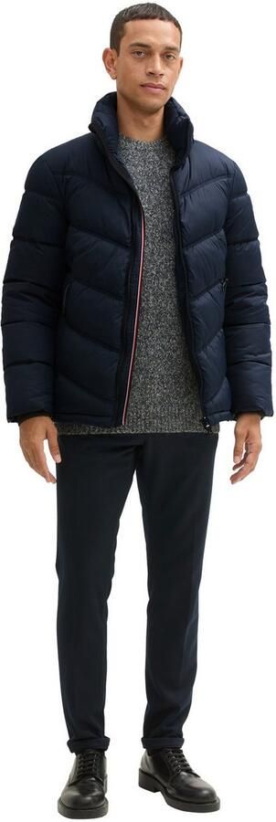 Tom Tailor Regular fit gewatteerd jack met opbergbare capuchon - Foto 4