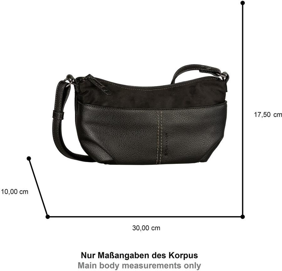 Tom Tailor Handtas MIHA zacht veloursimitatieleer met zacht generfd imitatieleer en veel ruimte