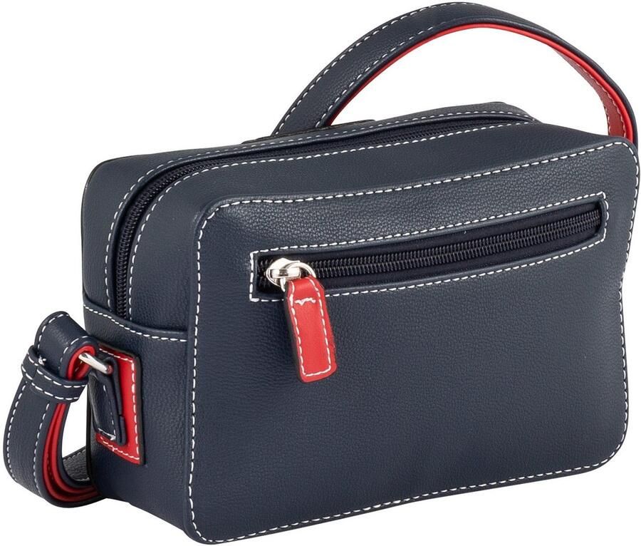 Tom Tailor Handtas Miri mare maritieme stijl met contrasterende naden en doordachte kleuraccenten