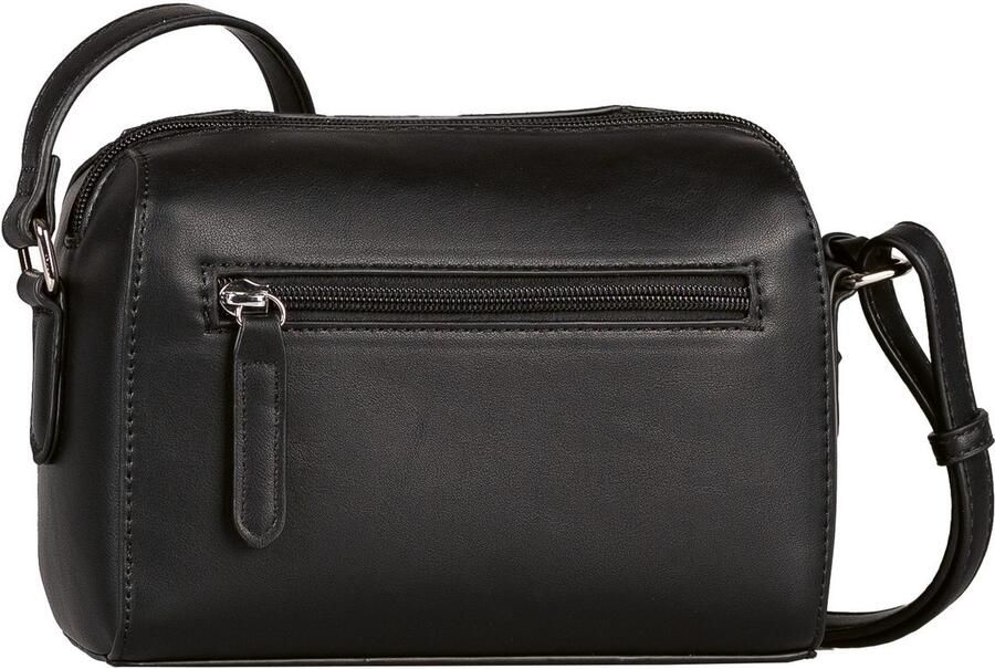 Tom Tailor Handtas Pira van een combinatie van zacht suede en nerf imitatieleer