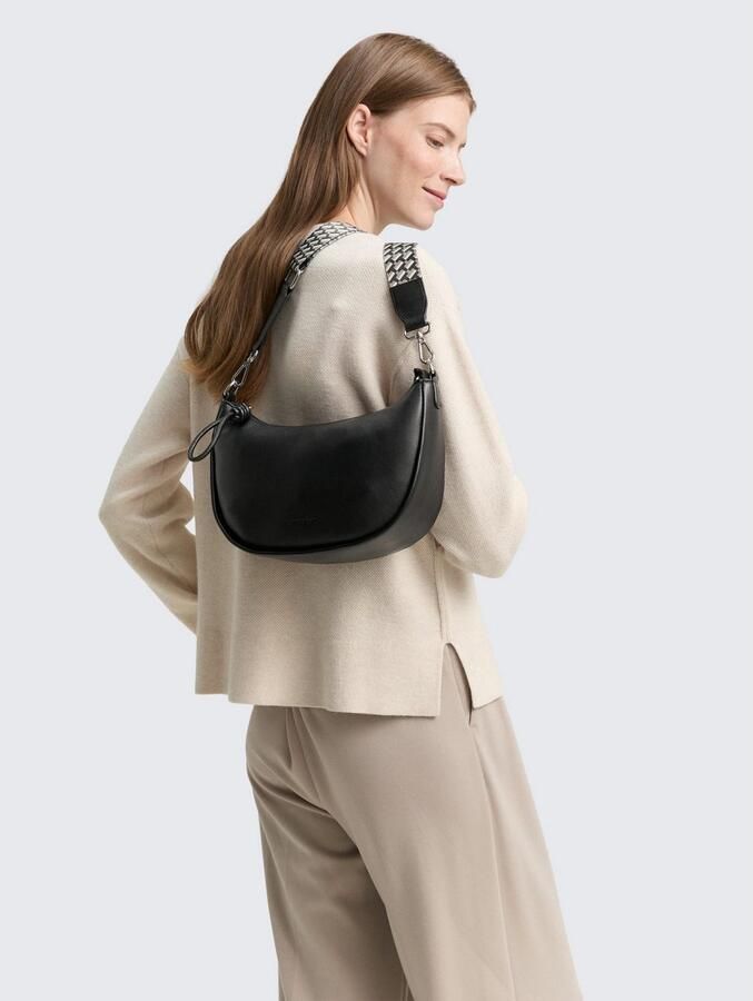 Tom Tailor Handtas TATIANA fijn geweven driekleurig webbing met harmonieuze "t"-logo-opdruk - Foto 2