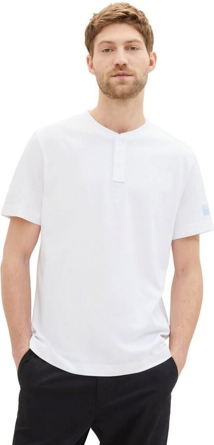 Tom Tailor Henleyshirt met knoopsluiting - Foto 4