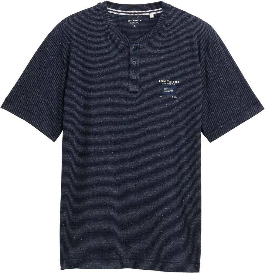 Tom Tailor Henleyshirt met logomerk - Foto 2