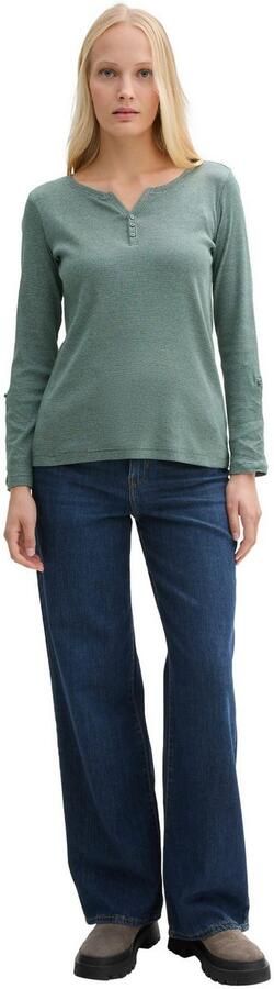 Tom Tailor Regular fit shirt met lange mouwen en biologische katoen - Foto 4