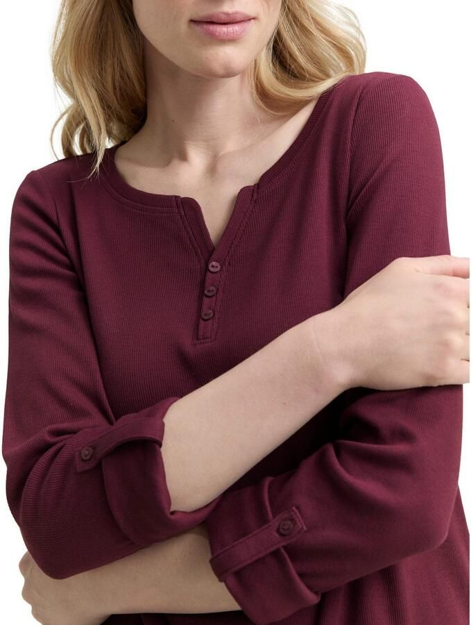 Tom Tailor Regular fit shirt met lange mouwen van katoenmix - Foto 2