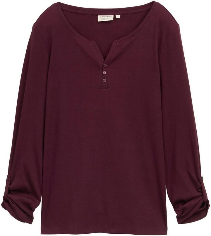 Tom Tailor Regular fit shirt met lange mouwen van katoenmix - Foto 3