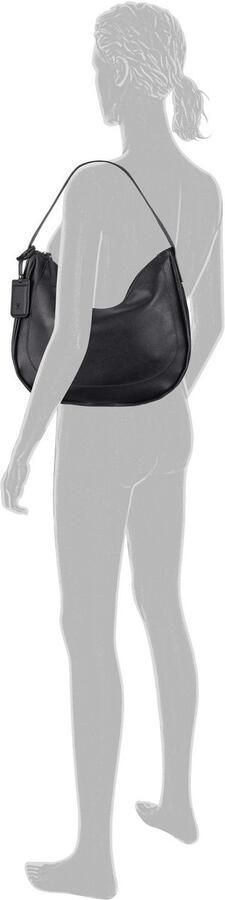 Tom Tailor Hobo-tas Adela van imitatieleer in moderne lijnvoering en afgebroken randkleur - Foto 4