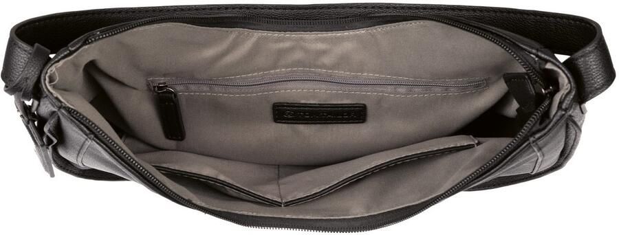 Tom Tailor Hobo-tas Adela van imitatieleer in moderne lijnvoering en afgebroken randkleur - Foto 3