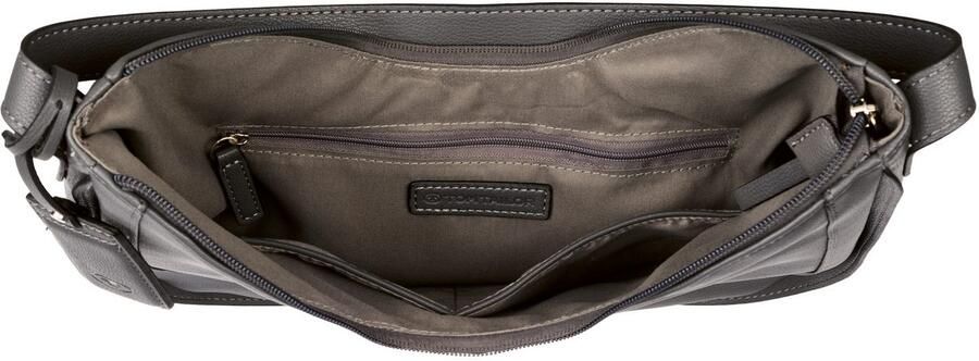 Tom Tailor Hobo-tas Adela van imitatieleer in moderne lijnvoering en afgebroken randkleur - Foto 2