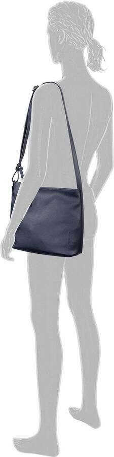 Tom Tailor Hobo-tas Amarea zacht imitatieleer met rechtlijnige snit en heldere koele kleuren - Foto 4