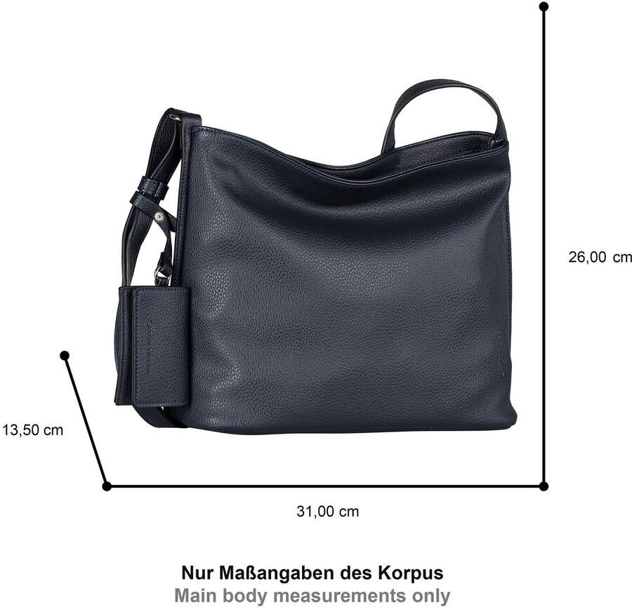 Tom Tailor Hobo-tas Amarea zacht imitatieleer met rechtlijnige snit en heldere koele kleuren