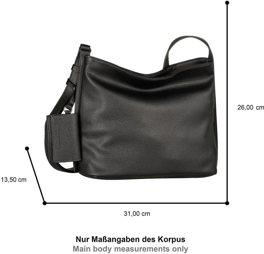 Tom Tailor Hobo-tas Amarea zacht imitatieleer met rechtlijnige snit en heldere koele kleuren