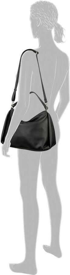 Tom Tailor Hobo-tas Cassia licht generfd imitatieleer met verfijnde snit voor veel volume - Foto 4