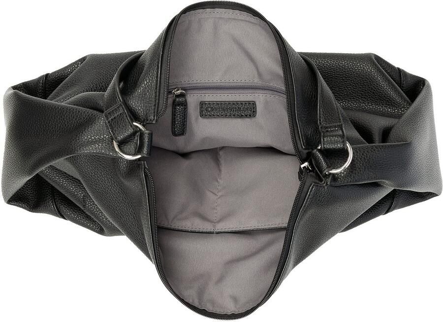 Tom Tailor Hobo-tas Cassia licht generfd imitatieleer met verfijnde snit voor veel volume - Foto 3