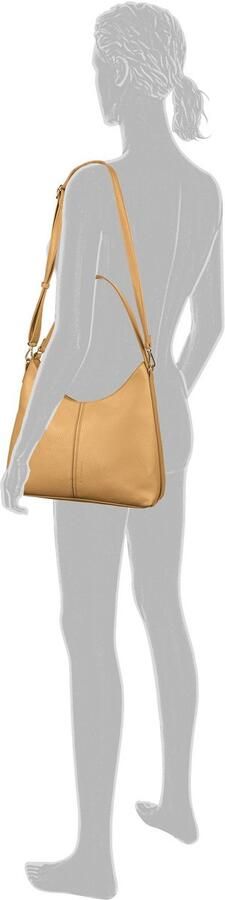 Tom Tailor Hobo-tas Jema in trapeziumvormige en heldere vor met subtiele kleuren - Foto 4