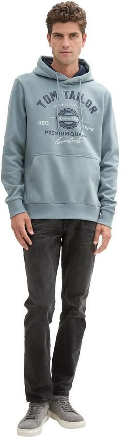 Tom Tailor Regular fit hoodie van katoenmix met logoprint - Foto 3