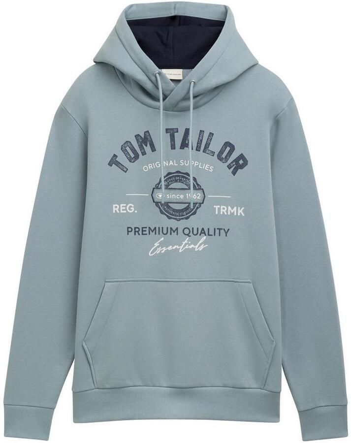 Tom Tailor Regular fit hoodie van katoenmix met logoprint