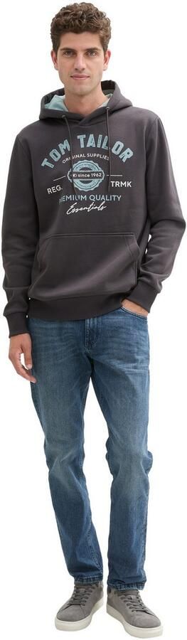 Tom Tailor Regular fit hoodie van katoenmix met logoprint - Foto 4