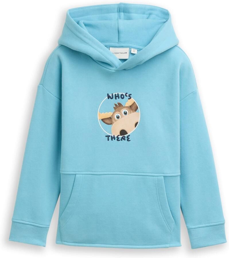 Tom Tailor Hoodie met eland-frontprint en rugprint voor kids - Foto 2