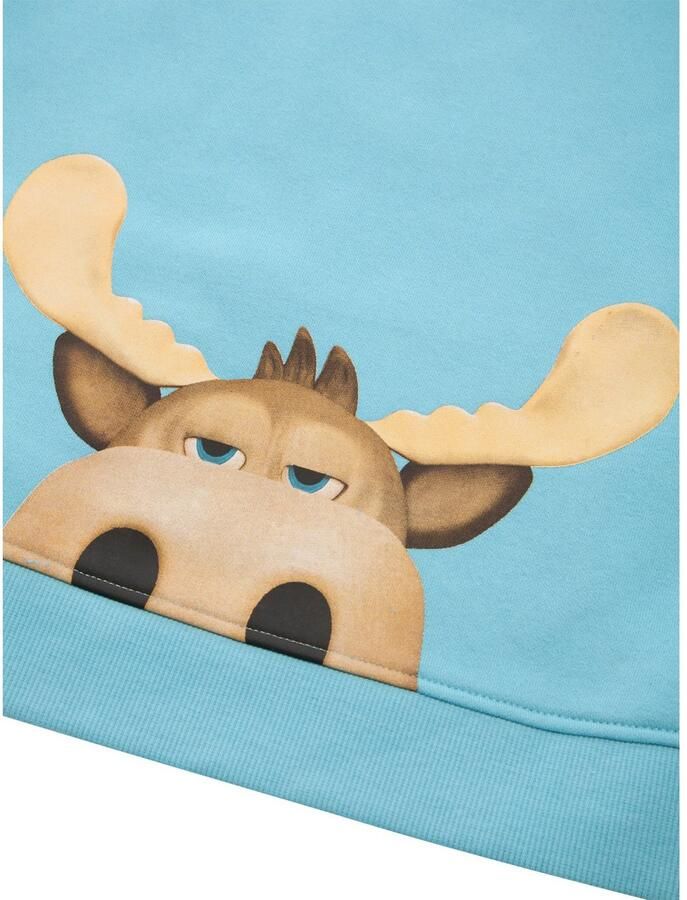 Tom Tailor Hoodie met eland-frontprint en rugprint voor kids
