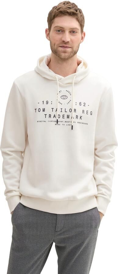 Tom Tailor Hoodie met grote logo-frontprint - Foto 5