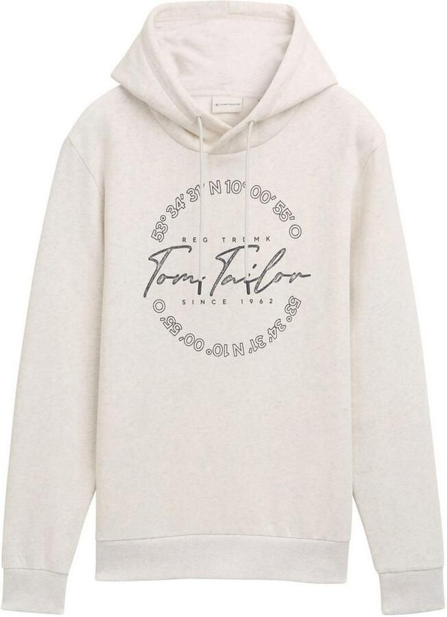Tom Tailor Hoodie met grote logo-frontprint - Foto 2