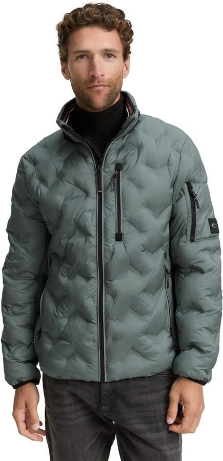 Tom Tailor Regular fit gewatteerd jack met opbergbare capuchon in de kraag - Foto 6