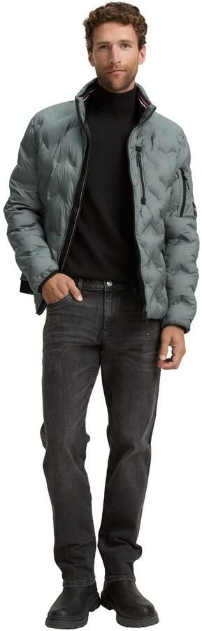 Tom Tailor Regular fit gewatteerd jack met opbergbare capuchon in de kraag - Foto 5
