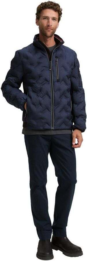 Tom Tailor Regular fit gewatteerd jack met opbergbare capuchon in de kraag - Foto 4