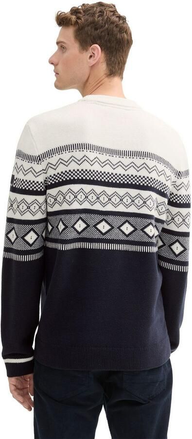 Tom Tailor Jacquardtrui colourblocking-stijl - Foto 3