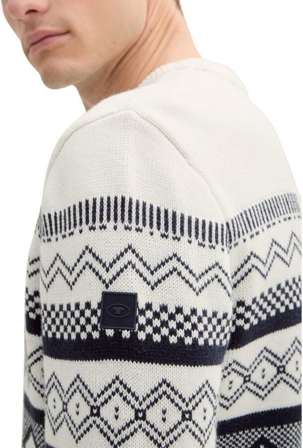 Tom Tailor Jacquardtrui colourblocking-stijl - Foto 2