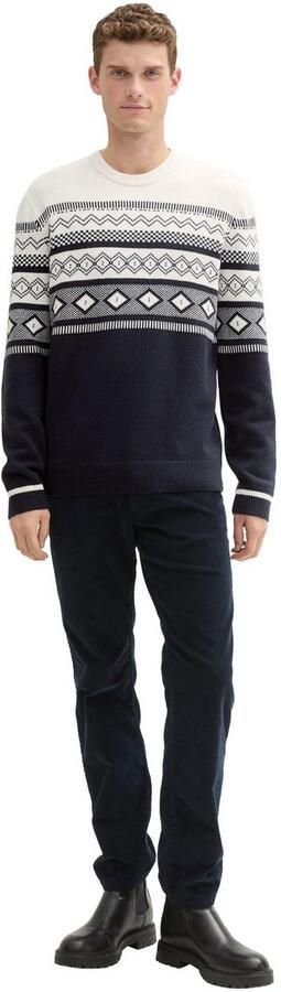 Tom Tailor Jacquardtrui colourblocking-stijl - Foto 4