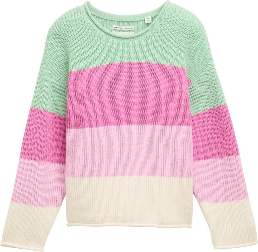 Tom Tailor Jacquardtrui met streepmotief - Foto 2