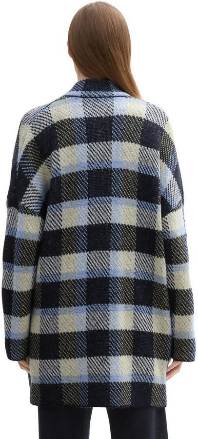 Tom Tailor Jacquardvest in ruitdesign en zonder sluiting - Foto 4