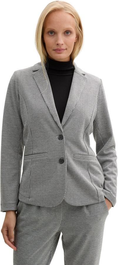 Tom Tailor Getailleerde blazer van jacquard met 2-knoopssluiting - Foto 5