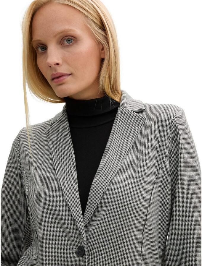 Tom Tailor Getailleerde blazer van jacquard met 2-knoopssluiting - Foto 1