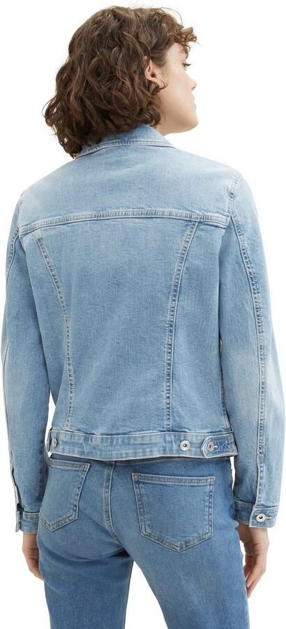 Tom Tailor Jeansjack met knoopsluiting en hemdkraag - Foto 4