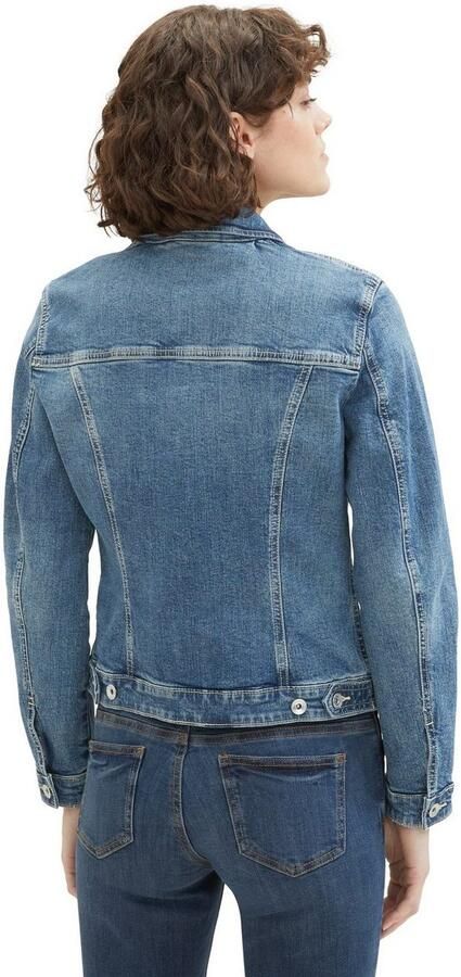 Tom Tailor Jeansjack met knoopsluiting en hemdkraag - Foto 3