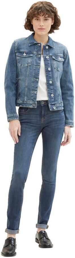 Tom Tailor Jeansjack met knoopsluiting en hemdkraag - Foto 5