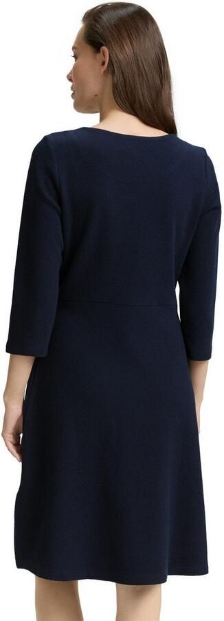 Tom Tailor Jerseyjurk Zomerjurk met knoopdetails - Foto 4