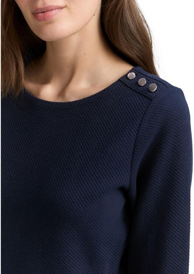 Tom Tailor Jerseyjurk Zomerjurk met knoopdetails - Foto 2