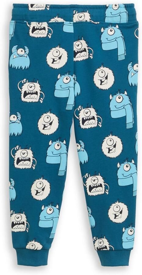 Tom Tailor Joggingbroek met allover-monster-prints - Foto 2