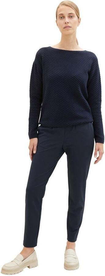 Tom Tailor Easy pants met bandplooien - Foto 2