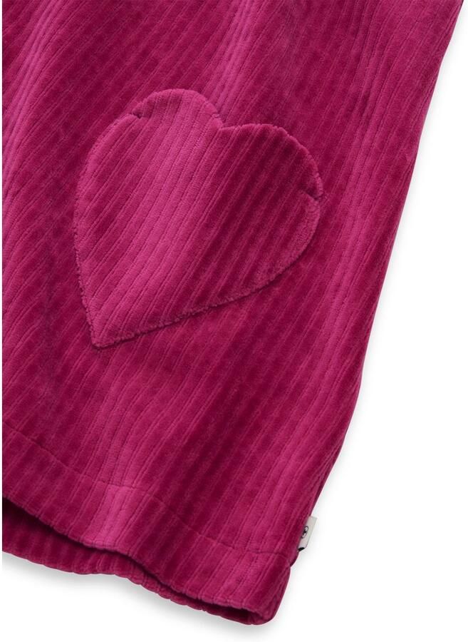 Tom Tailor Jurk met bandjes met hart-zakken en op fluweel-cord