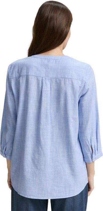 Tom Tailor Klassieke blouse met ingesneden ronde hals - Foto 4