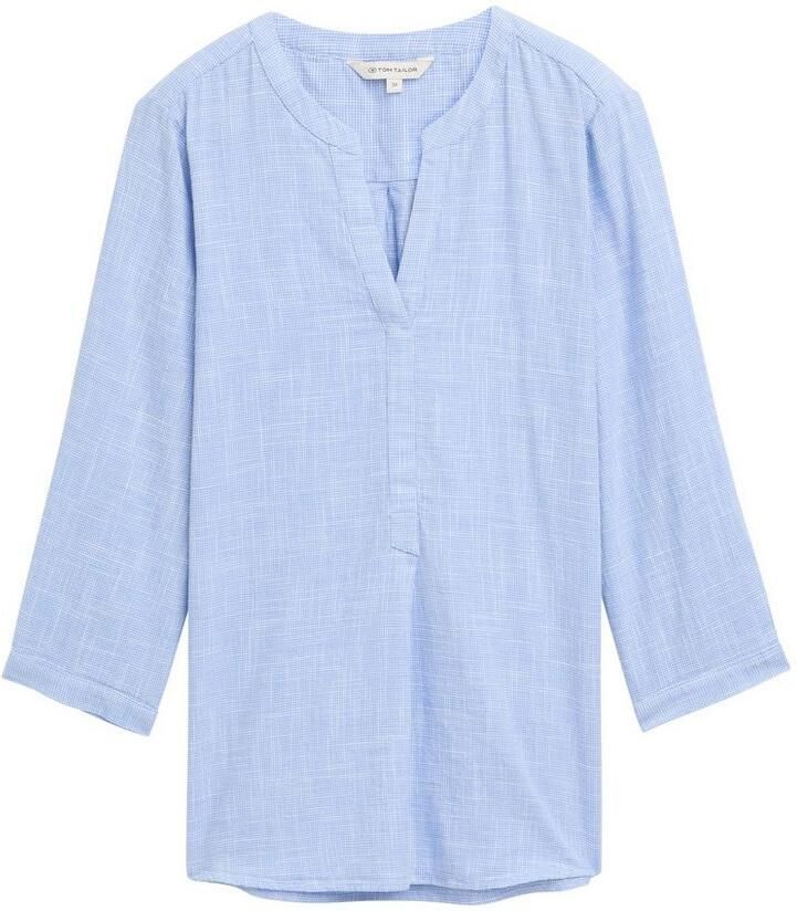 Tom Tailor Klassieke blouse met ingesneden ronde hals - Foto 3